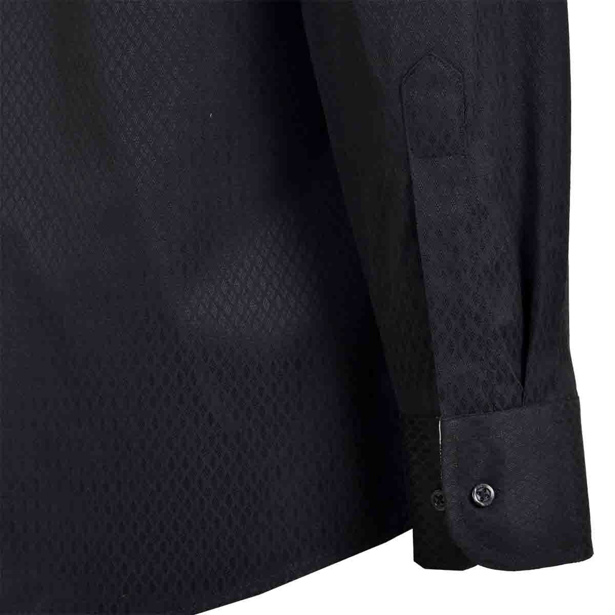 Camisa de Vestir Tradicional Negro Secf 10 Carlo Corinto para Caballero