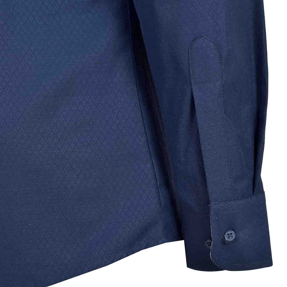 Camisa de Vestir Slim Fit Azul Obscuro Secf-0719 Carlo Corinto para Caballero