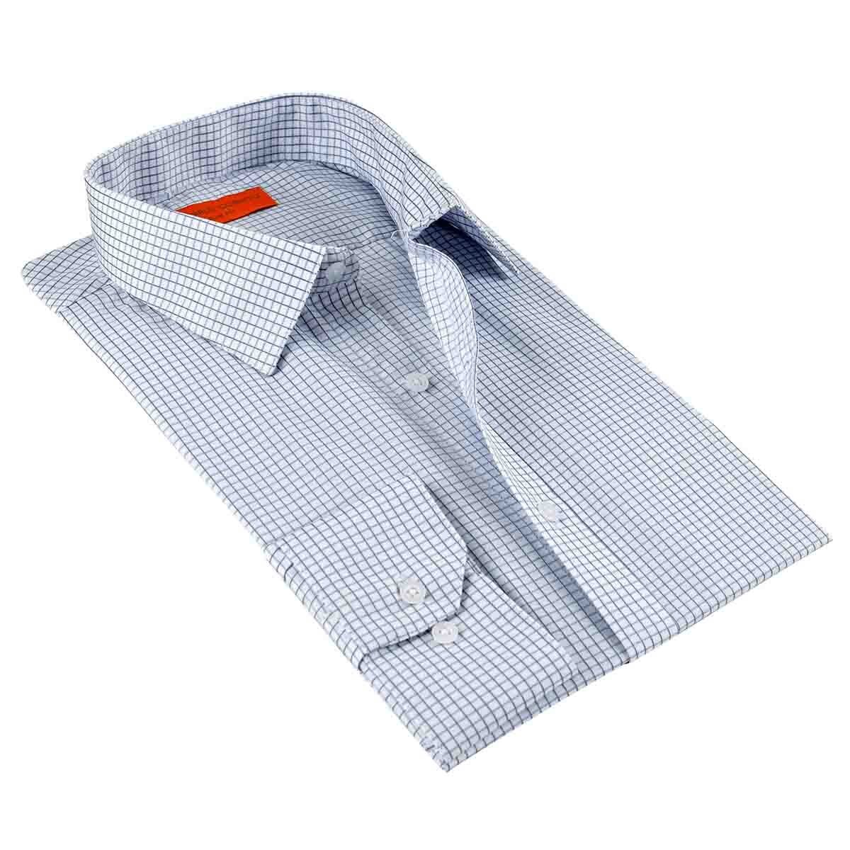 Camisa Slim Fit Azul Carlo Corinto
