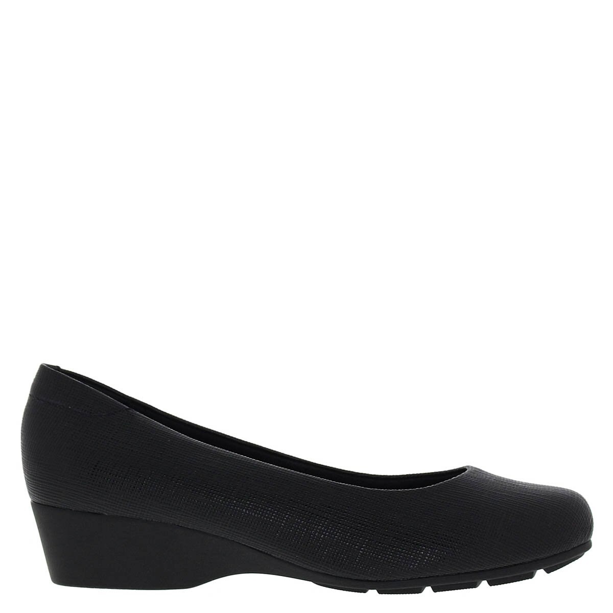 Zapatilla Negra con Cuña Baja Modare