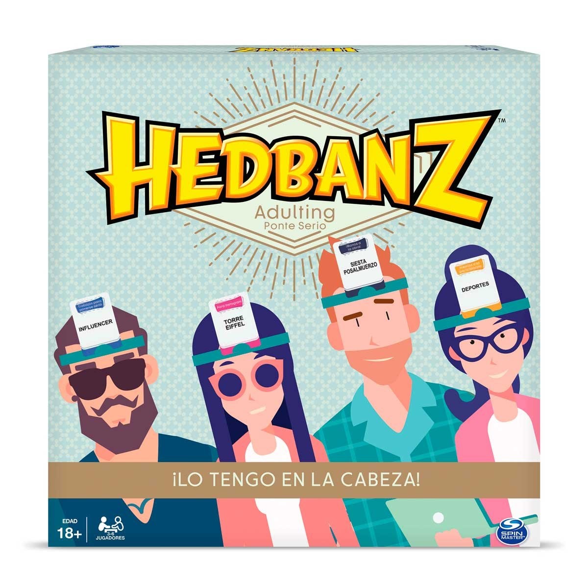 Juego Hedbanz Adulting Spin Master