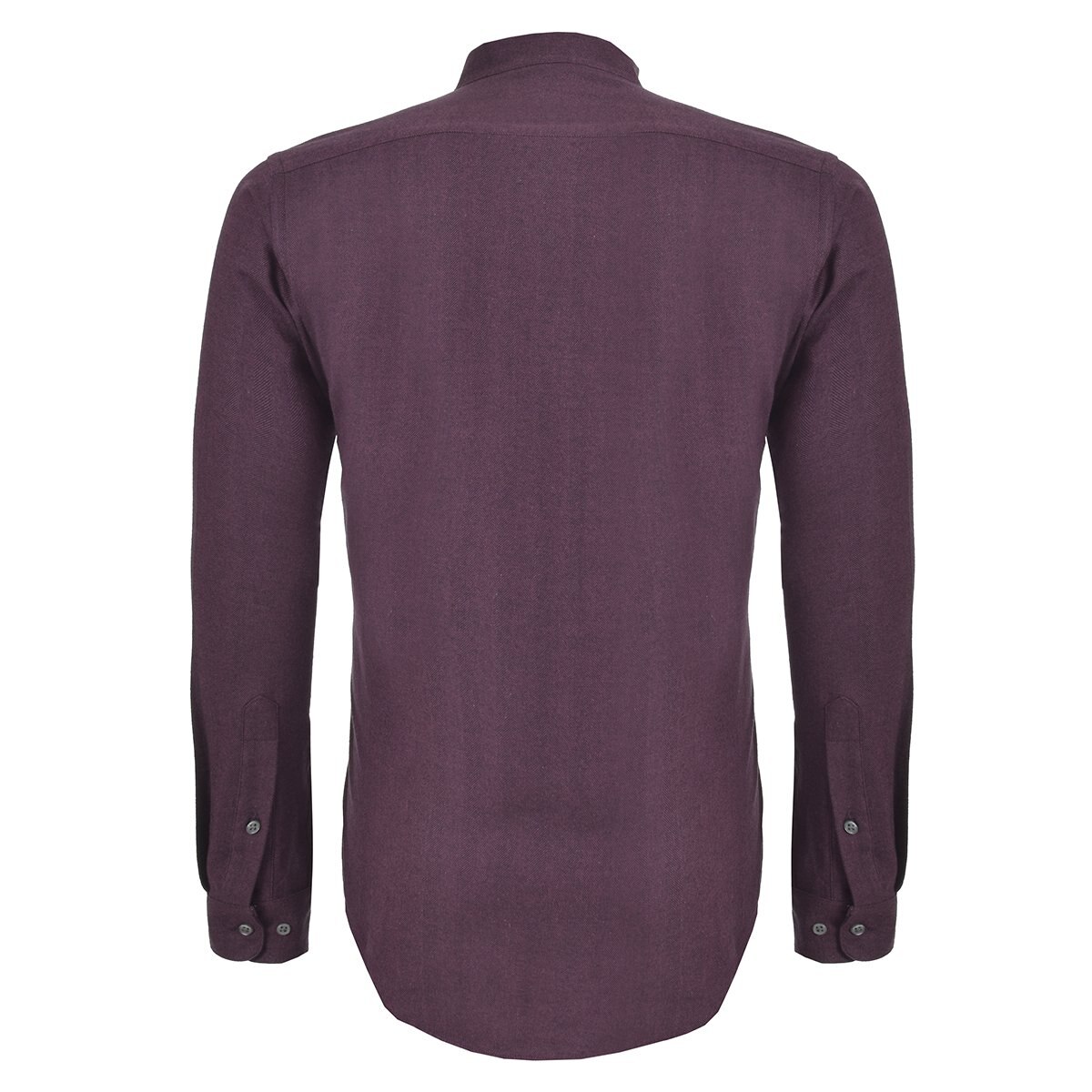 Camisa Casual Rojo Obscuro Manga Larga Slim Fit Carlo Corinto