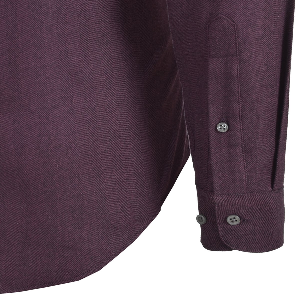 Camisa Casual Rojo Obscuro Manga Larga Slim Fit Carlo Corinto