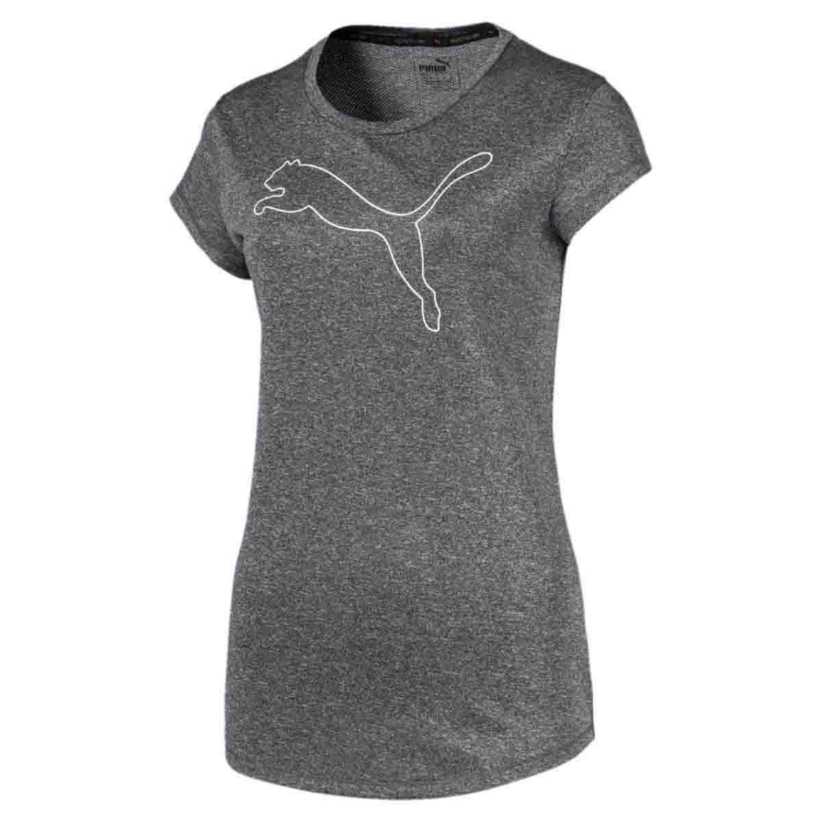 Puma active logo heather 2024 tee