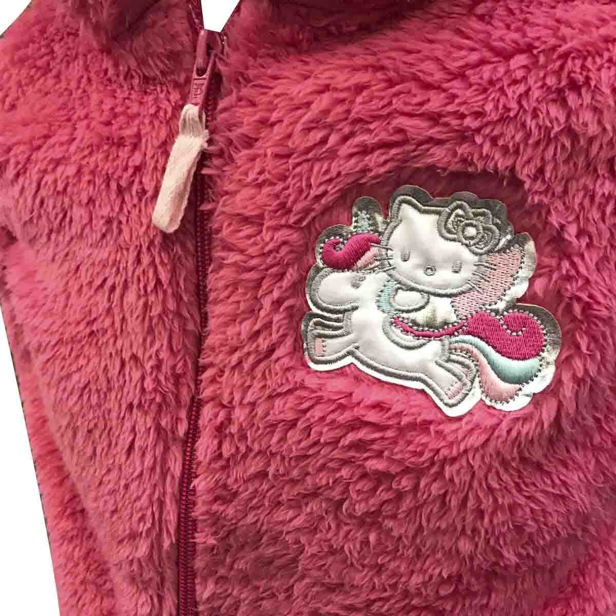 Chaleco con Capucha y Aplicación Hello Kitty