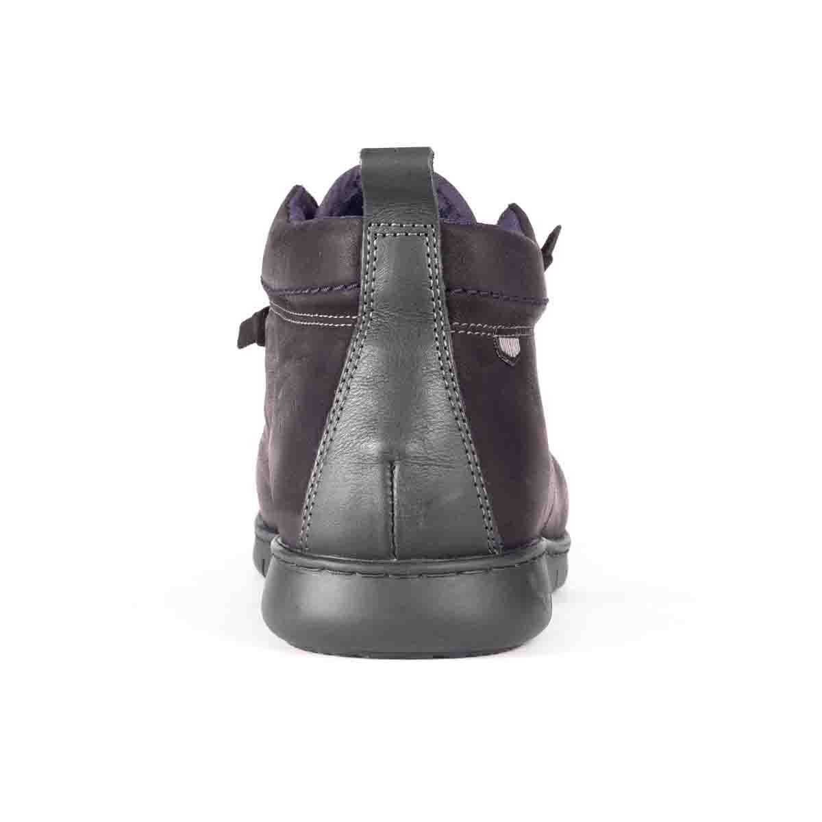 Botin de Piel Negro On Foot Your Way