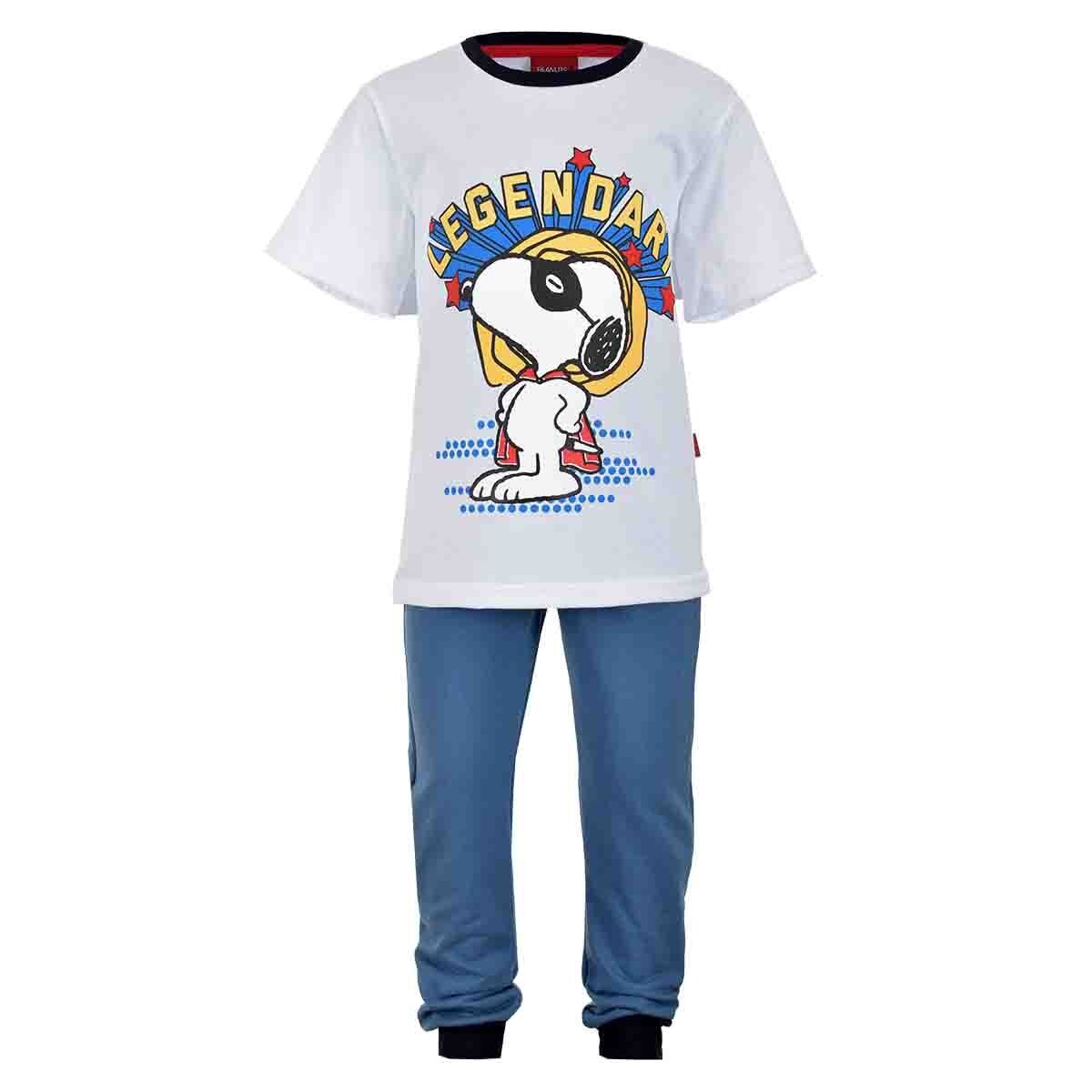 Conjunto 2 Pz Playera Manga Corta Cpantalon Jogger Snoopy