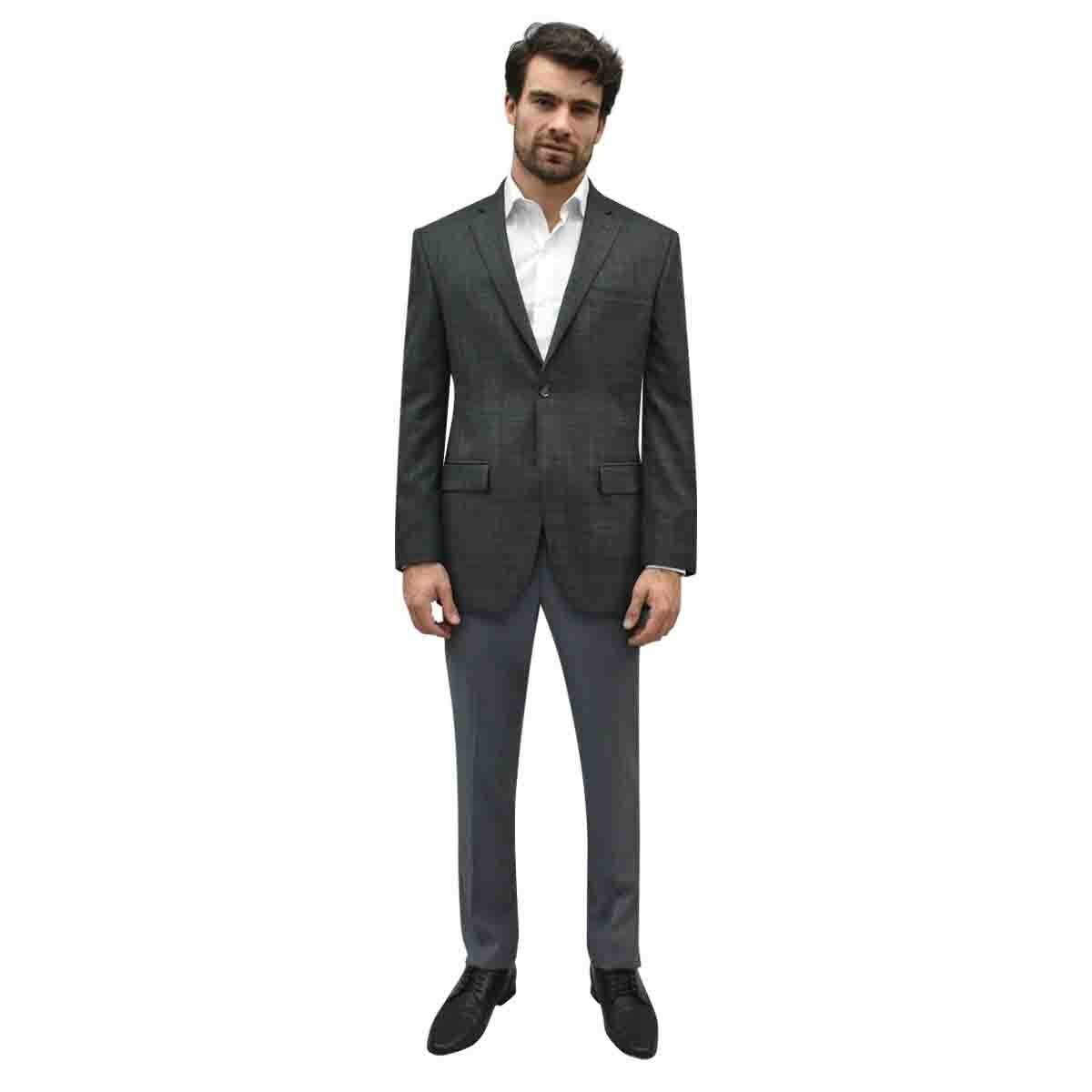 Saco Regular Mod Css00946350 Marca Cavalier Color Gris Combinado