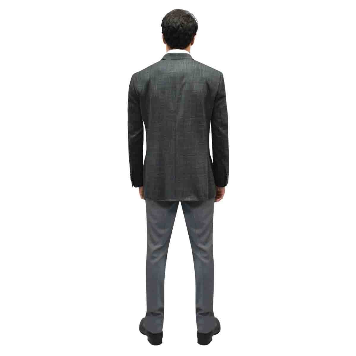 Saco Regular Mod Css00946350 Marca Cavalier Color Gris Combinado