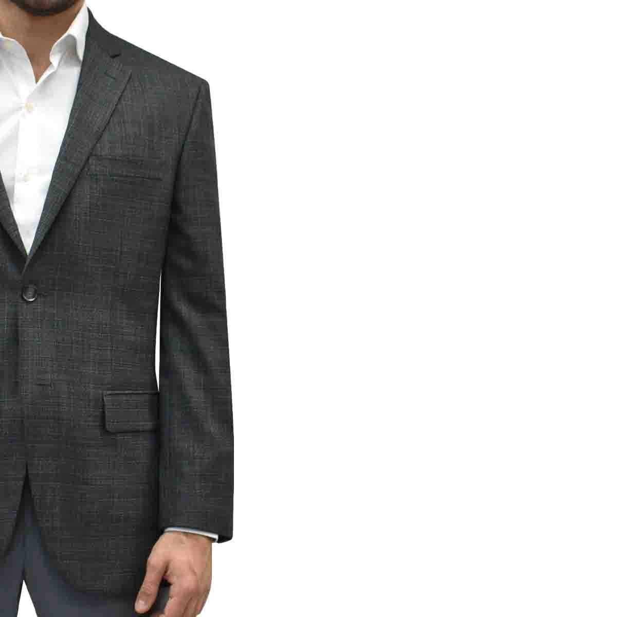 Saco Regular Mod Css00946350 Marca Cavalier Color Gris Combinado