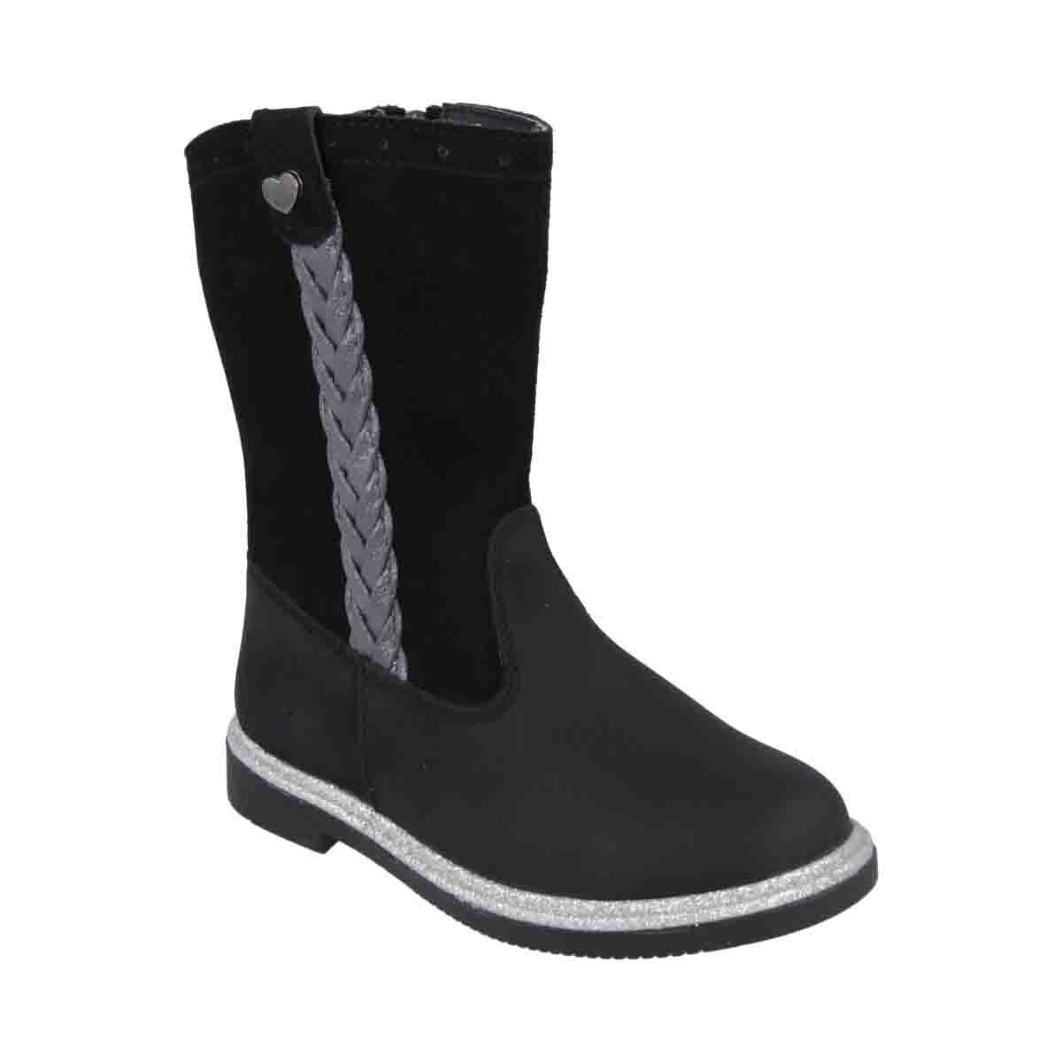 Bota Amanda Media Caña 15-17 Negro Chabelo