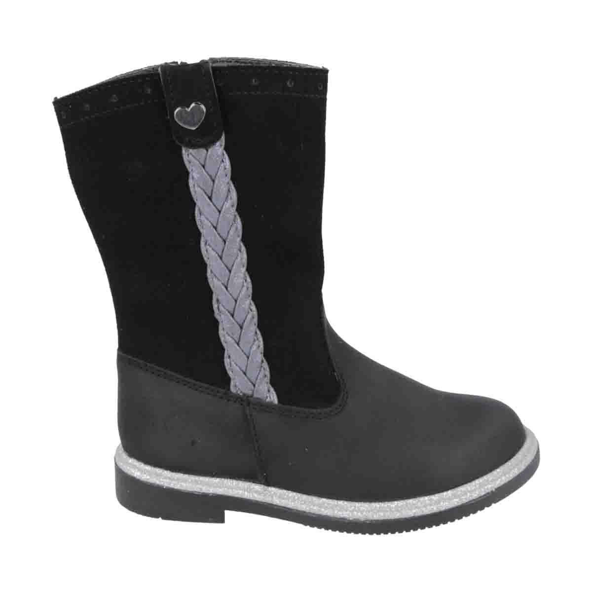 Bota Amanda Media Caña 15-17 Negro Chabelo