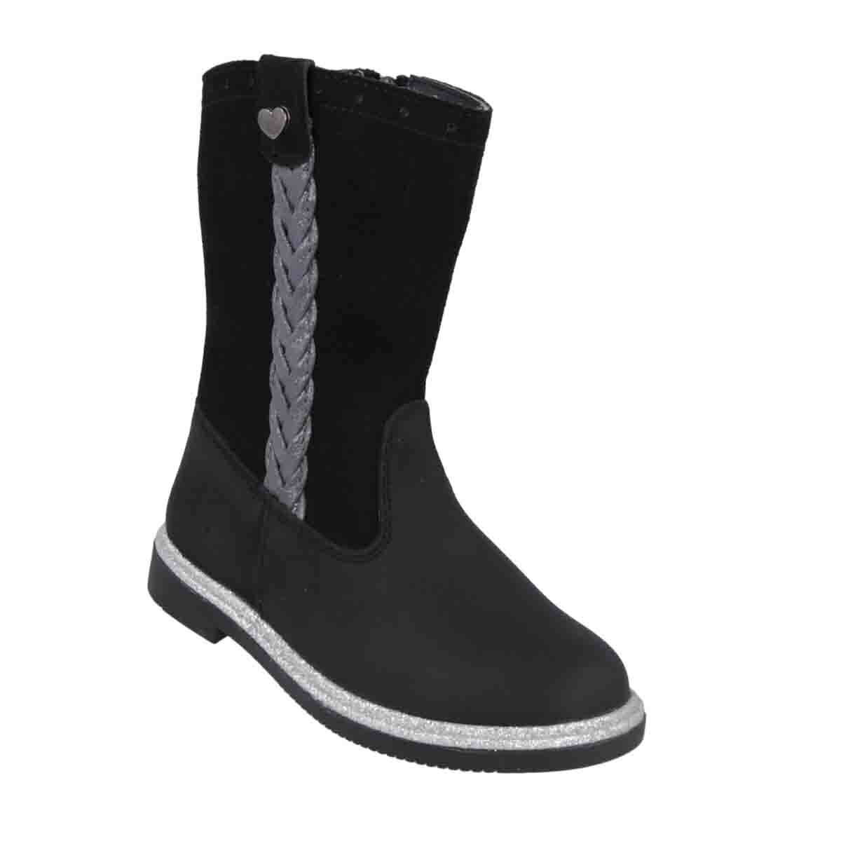 Bota Amanda Media Caña 15-17 Negro Chabelo