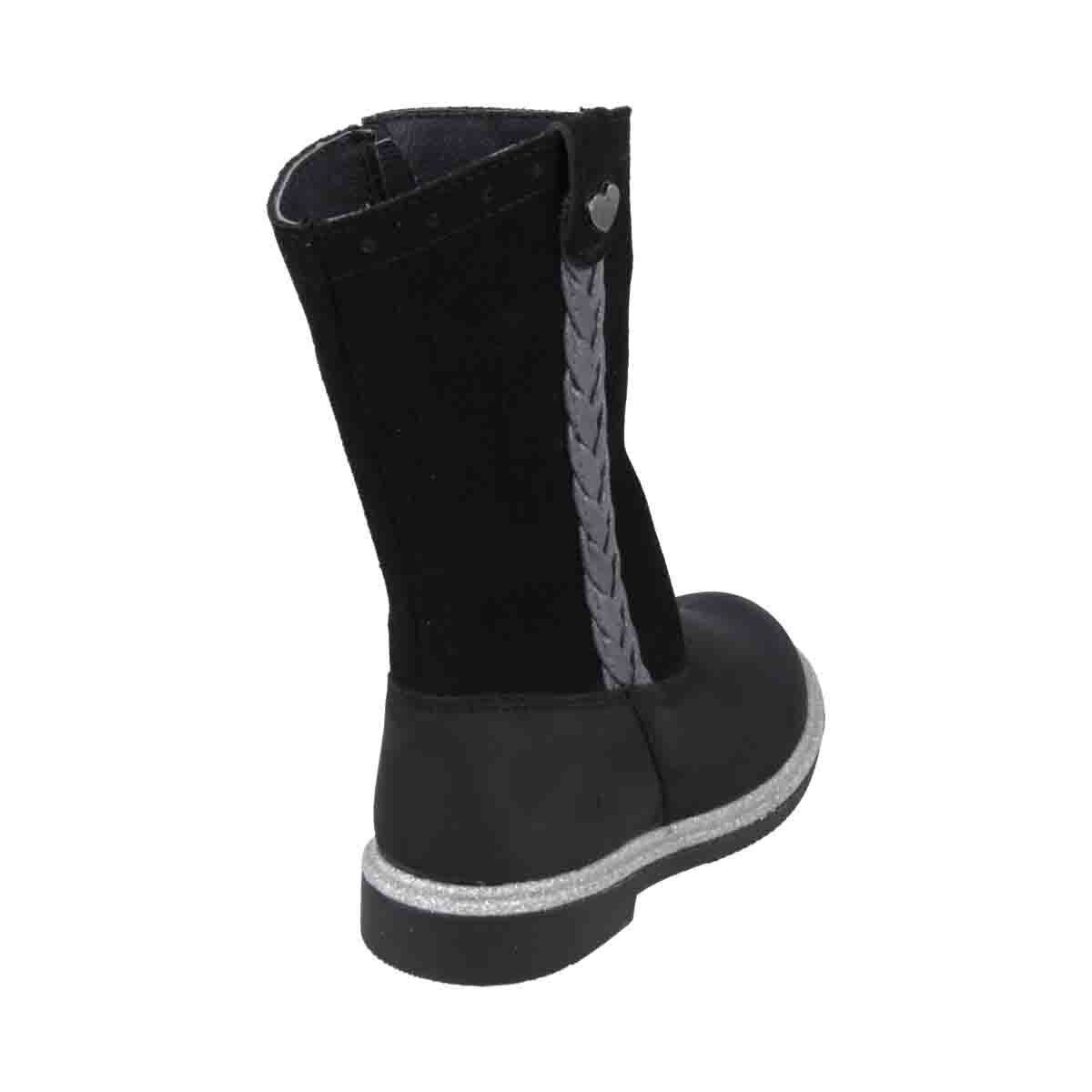 Bota Amanda Media Caña 15-17 Negro Chabelo