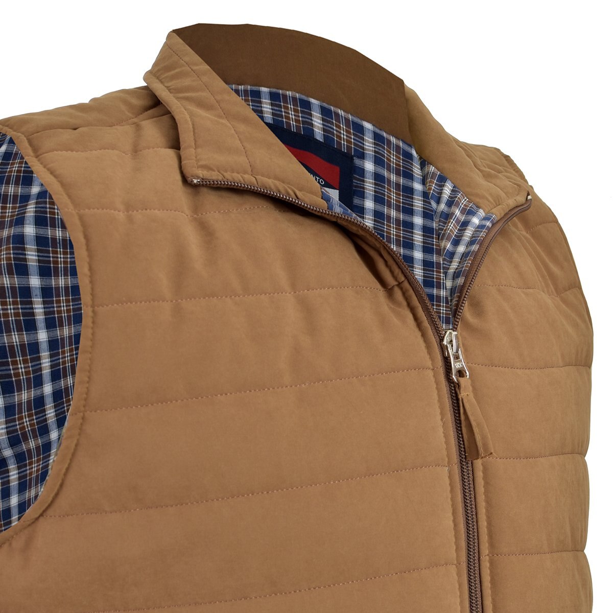 Chaleco Microfibra Super Capitonado Horizontal Carlo Corinto Casual