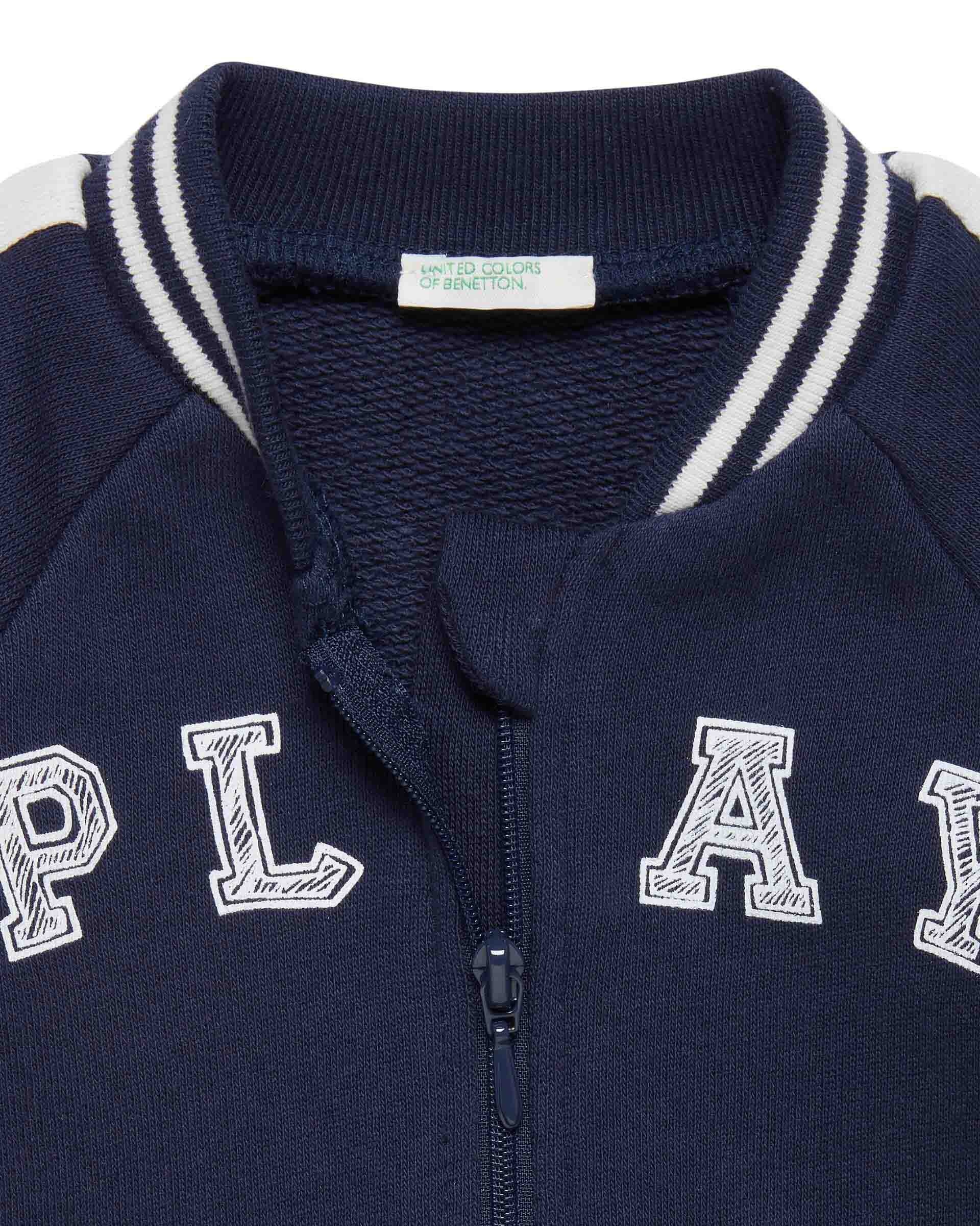 Sudadera Azul Obscuro Benetton