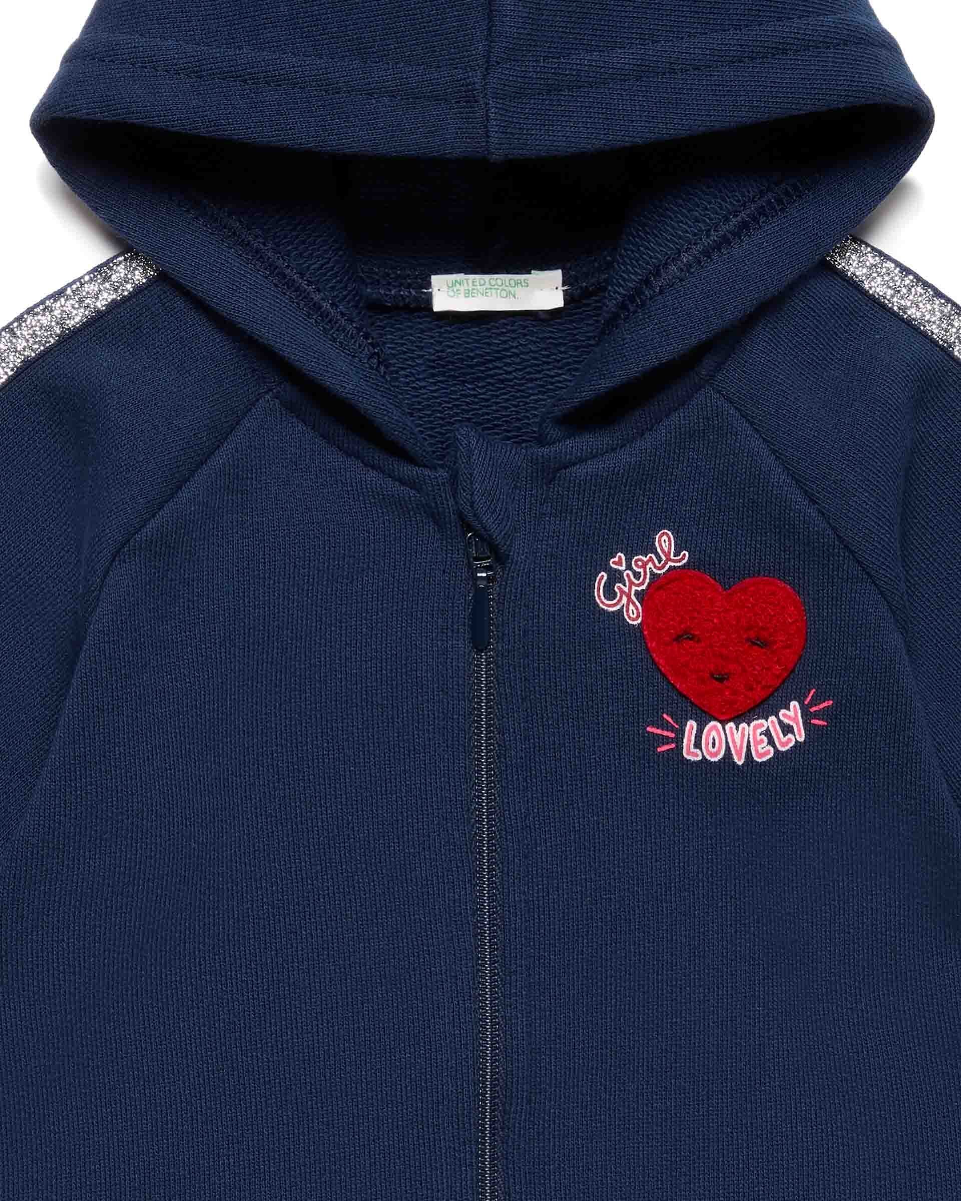 Sudadera Azul Obscuro Benetton
