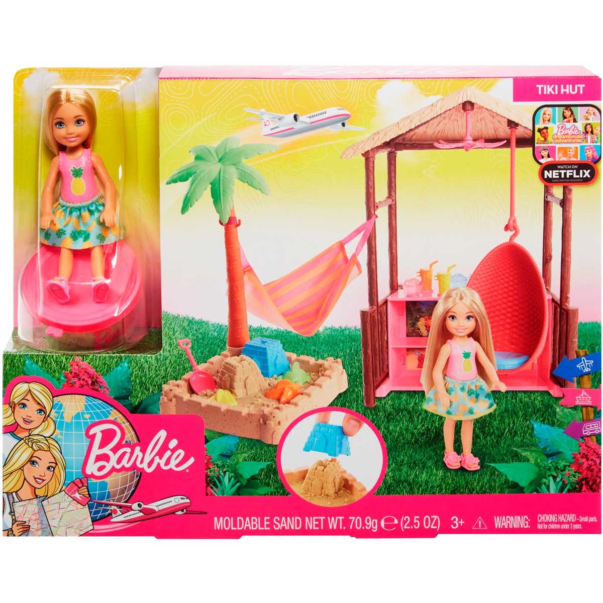 Barbie Explora Y Descubre Mu eca Chelsea Caba a de Playa con Arena