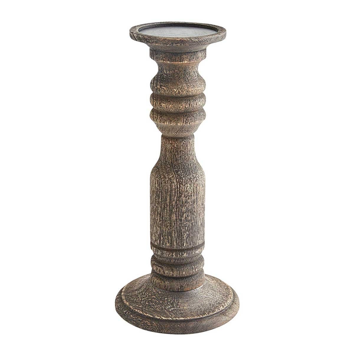 Candelero Dark Wood Pillar 12 Pier 1 Imports
