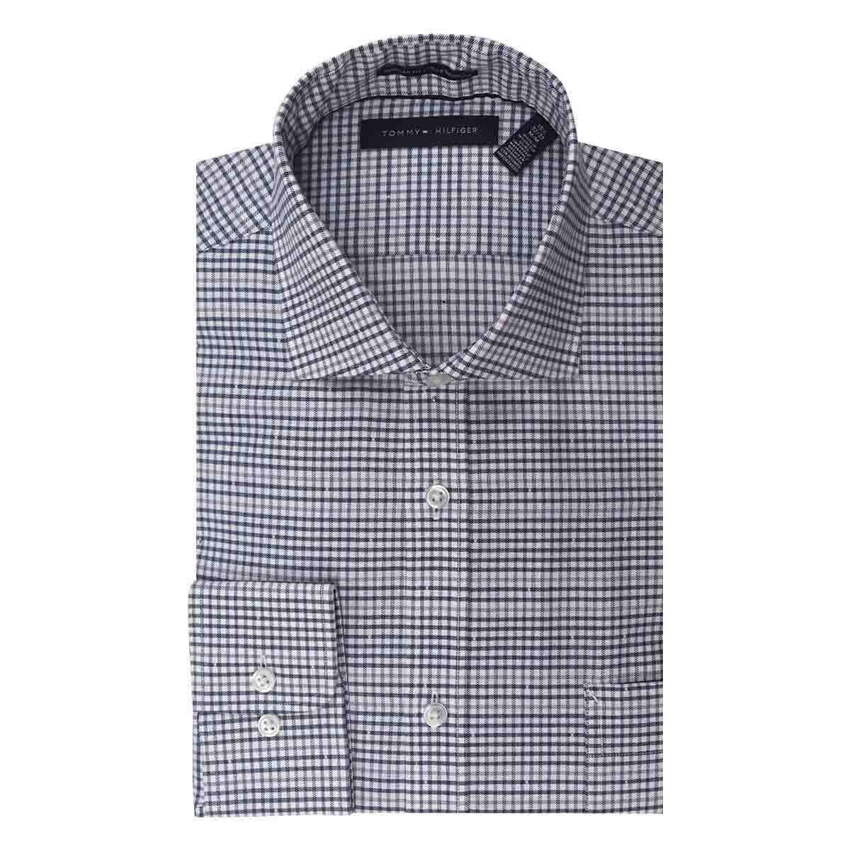Camisa de Vestir Azul Combinado Regular Tommy Hilfiger
