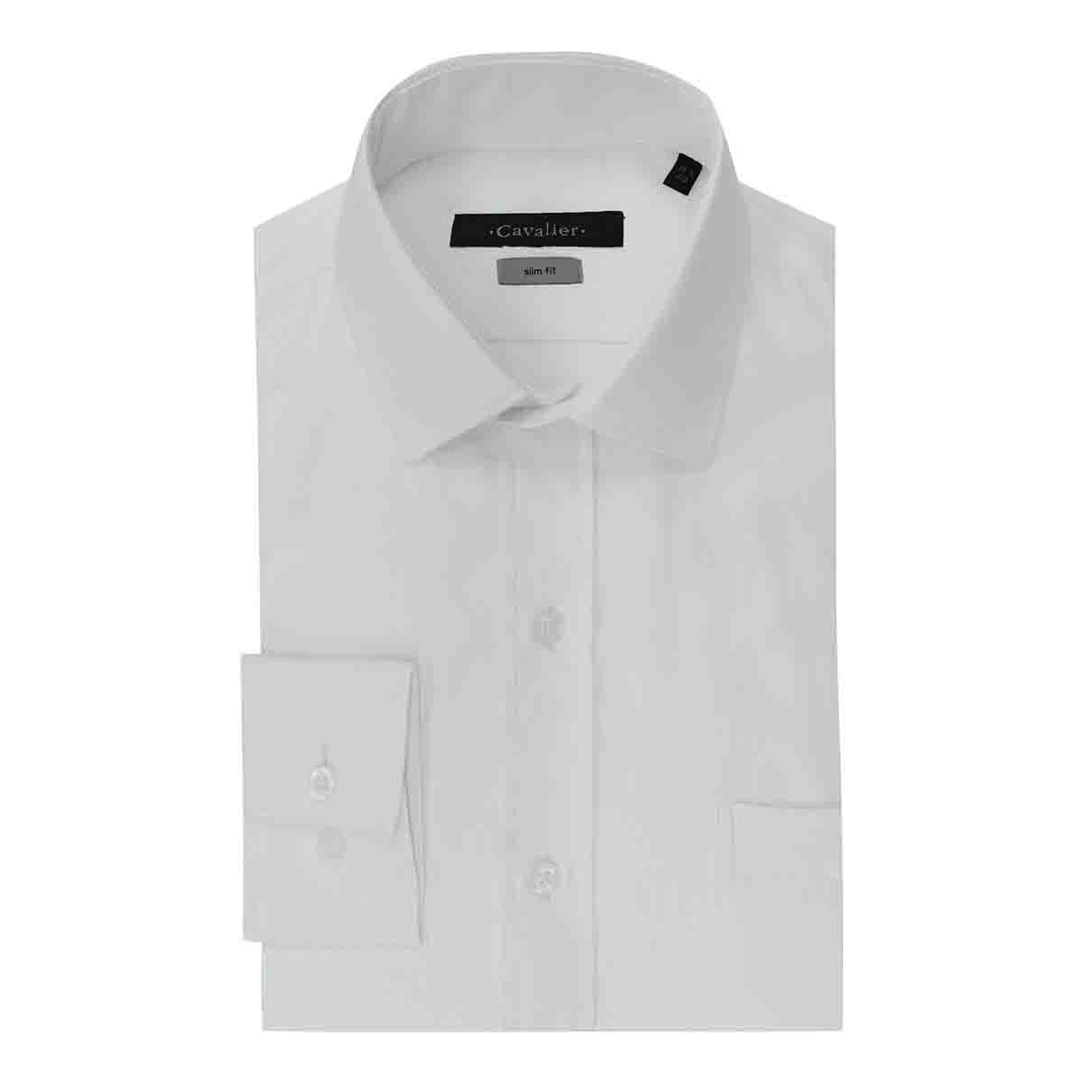 Camisa de Vestir Blanca Slim Cavalier para Caballero