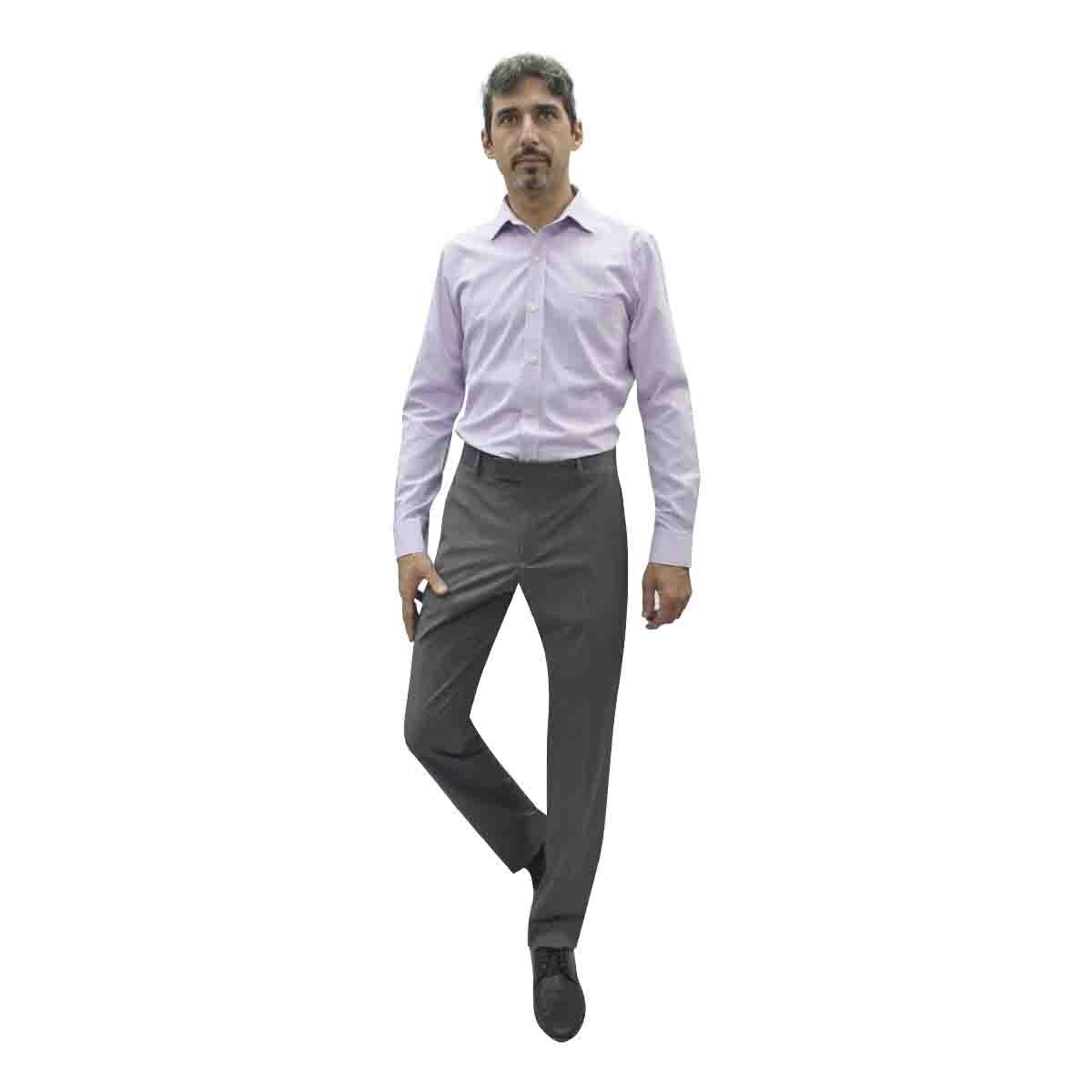 Camisa de Vestir Morado Combinado Slim Cavalier para Caballero