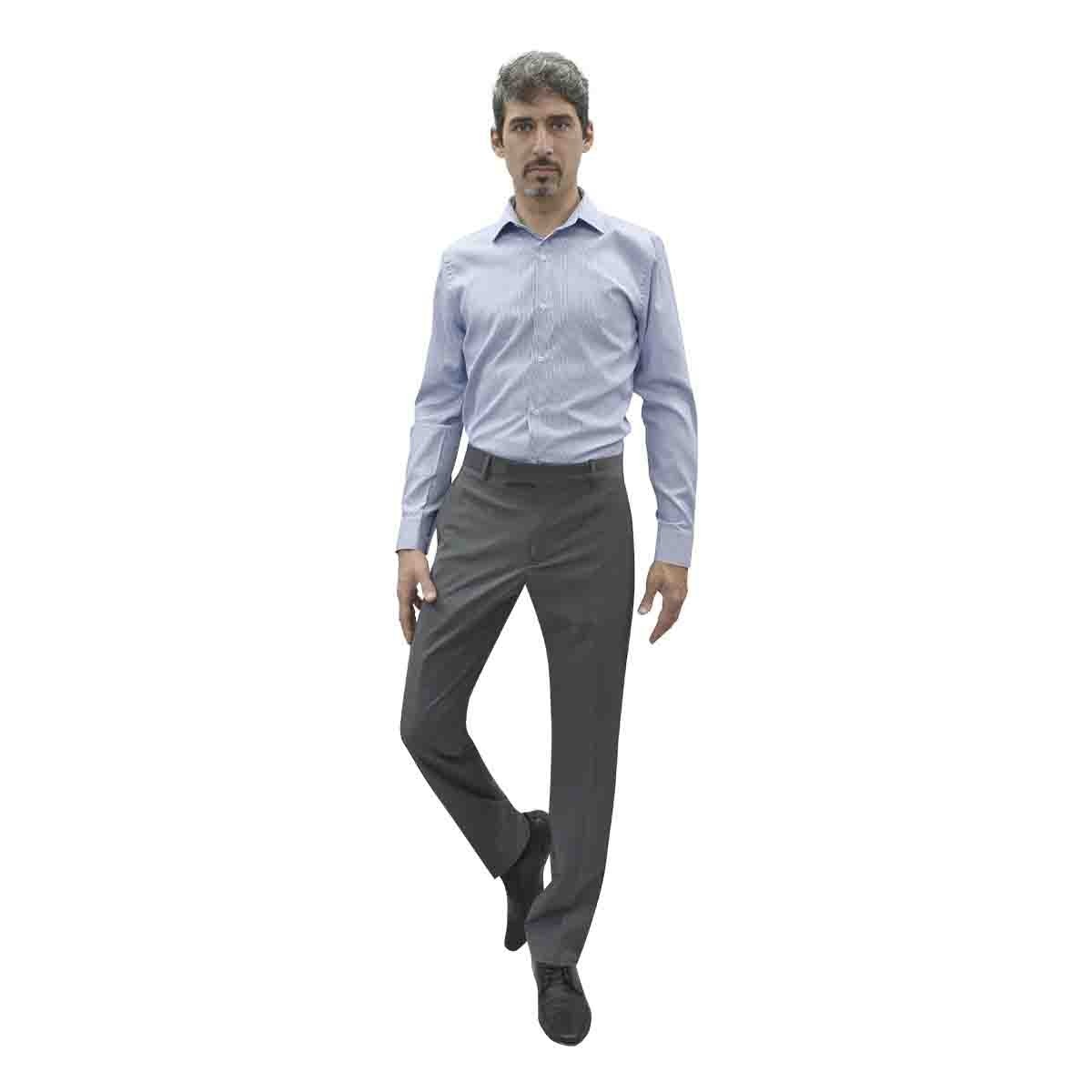 Camisa de Vestir Azul Combinado Ultra Slim Chaps