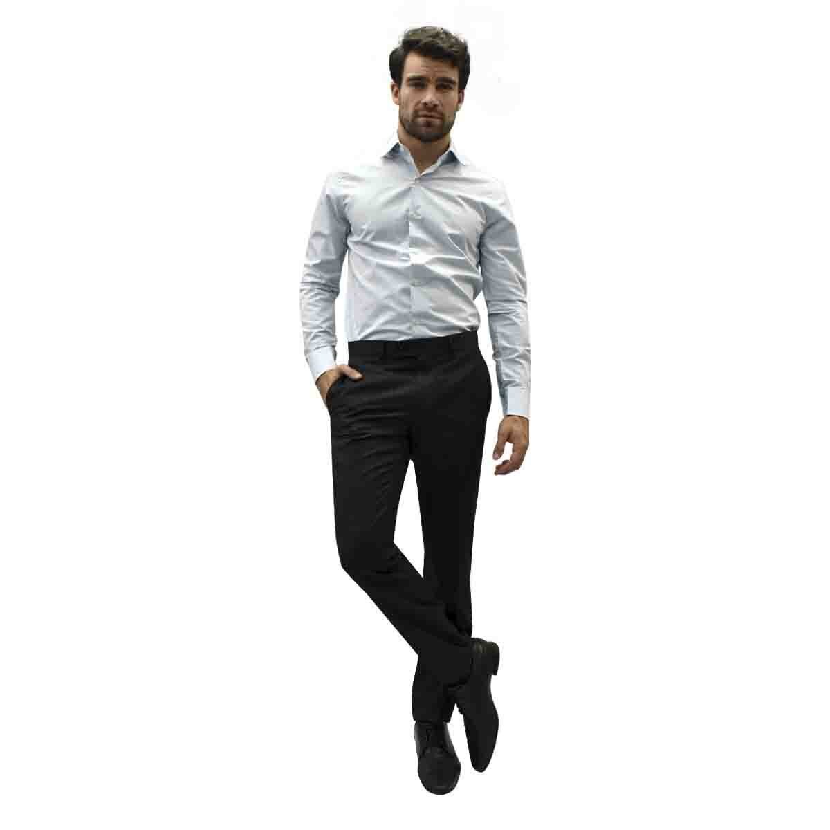 Camisa de Vestir Azul Combinado Slim Nautica para Caballero