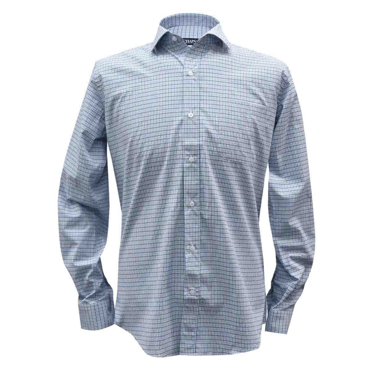 Camisa de Vestir Slim Color Azul Combinado Chaps