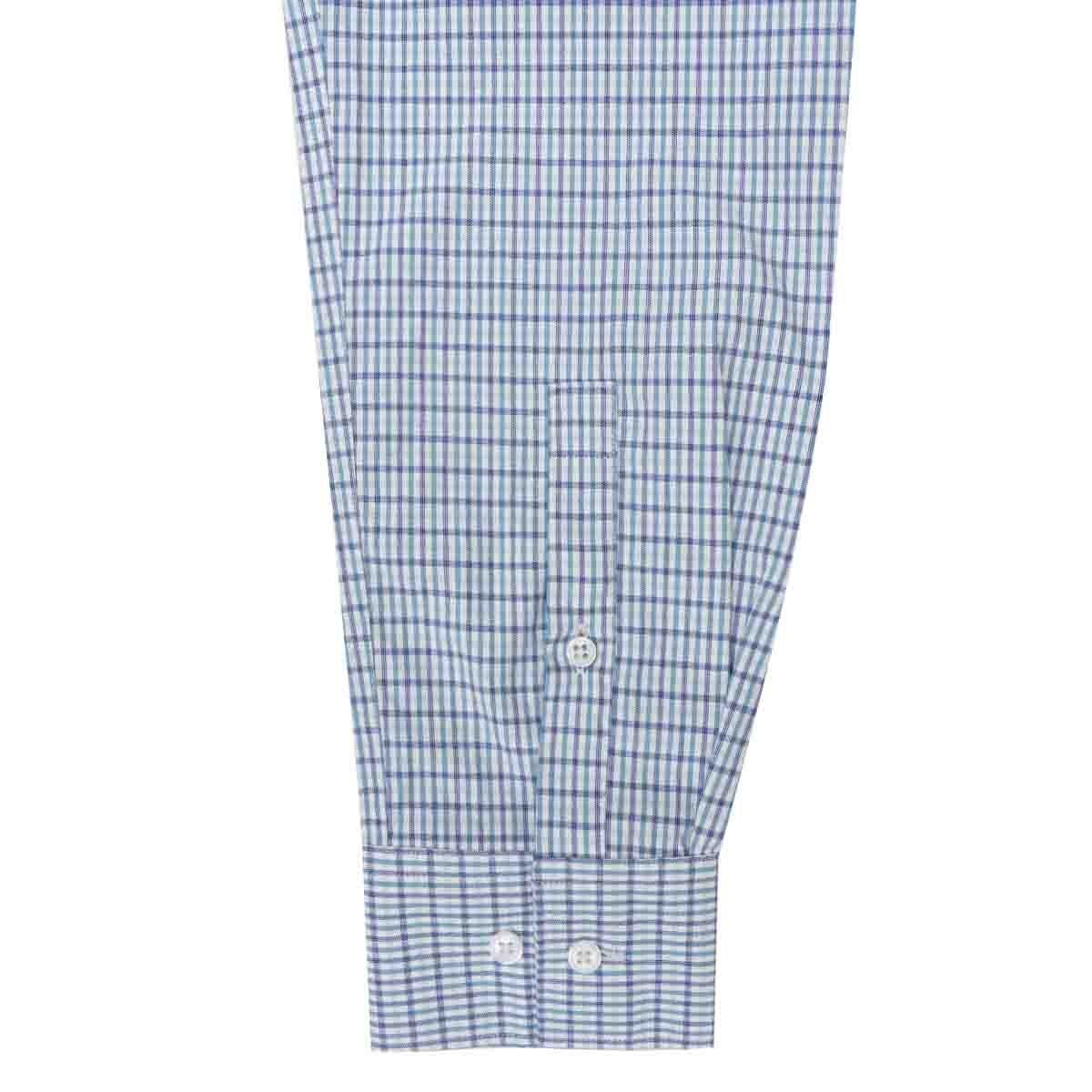 Camisa de Vestir Slim Color Azul Combinado Chaps
