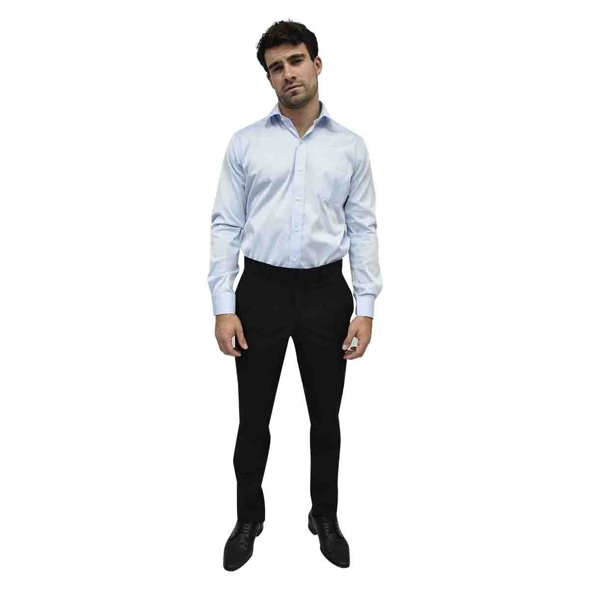 Camisa de Vestir Azul Claro Slim Chaps