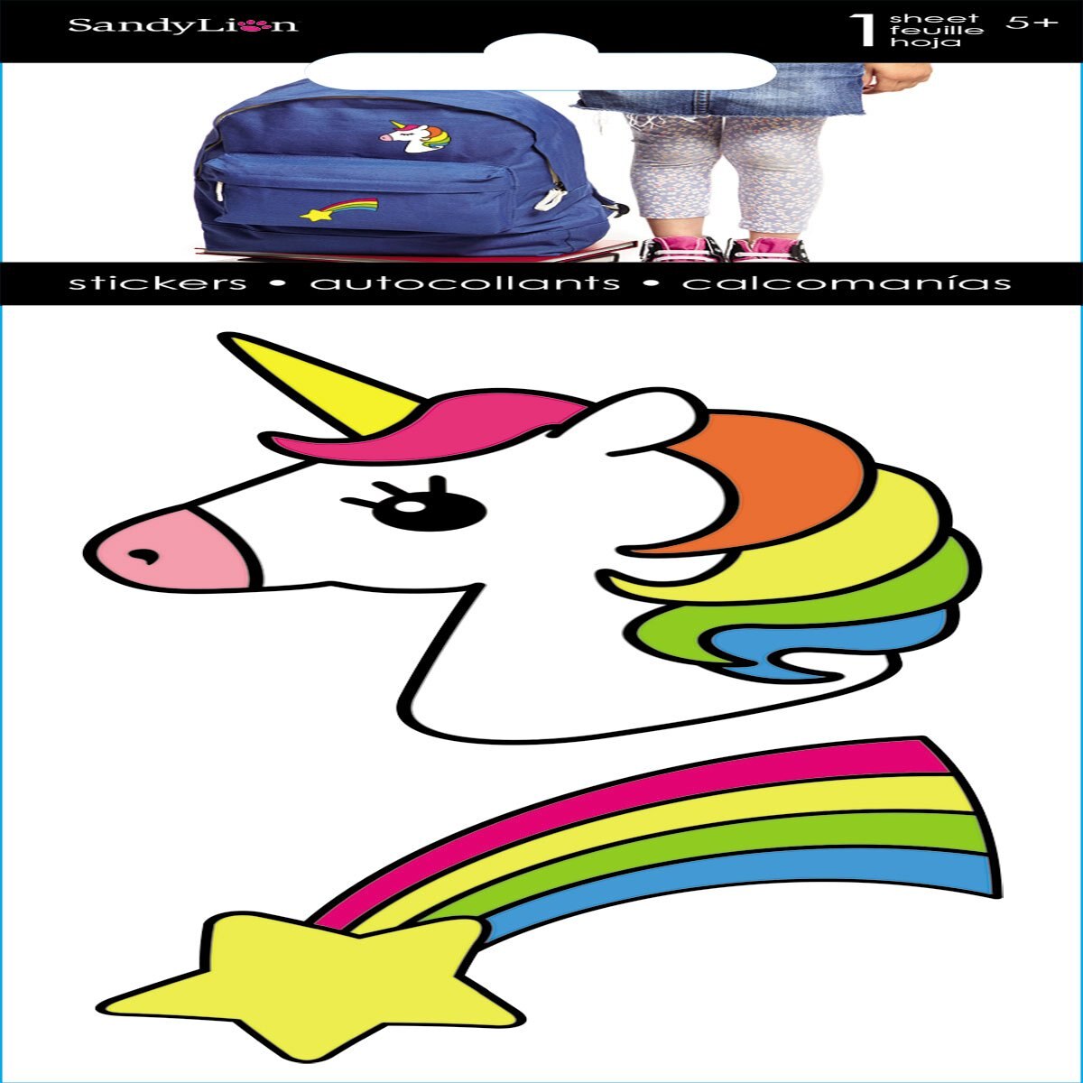 Calcomanías Unicornios Y Estrellas Sandylion