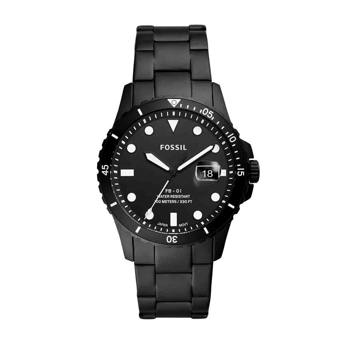Reloj para Caballero Negro Fossil