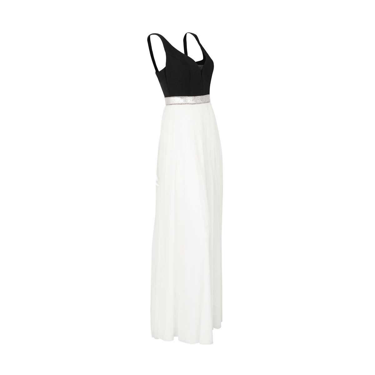 Vestido Combinado con Cinturón Noshe