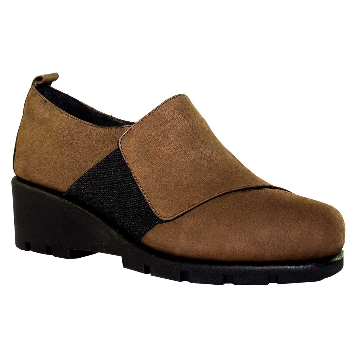 Zapato Beige con Ajuste Resorte Ancho el Borcegui