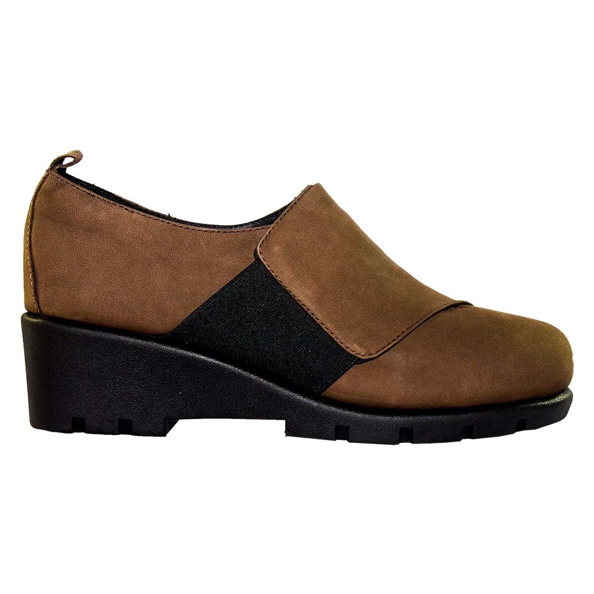 Zapato Beige con Ajuste Resorte Ancho el Borcegui