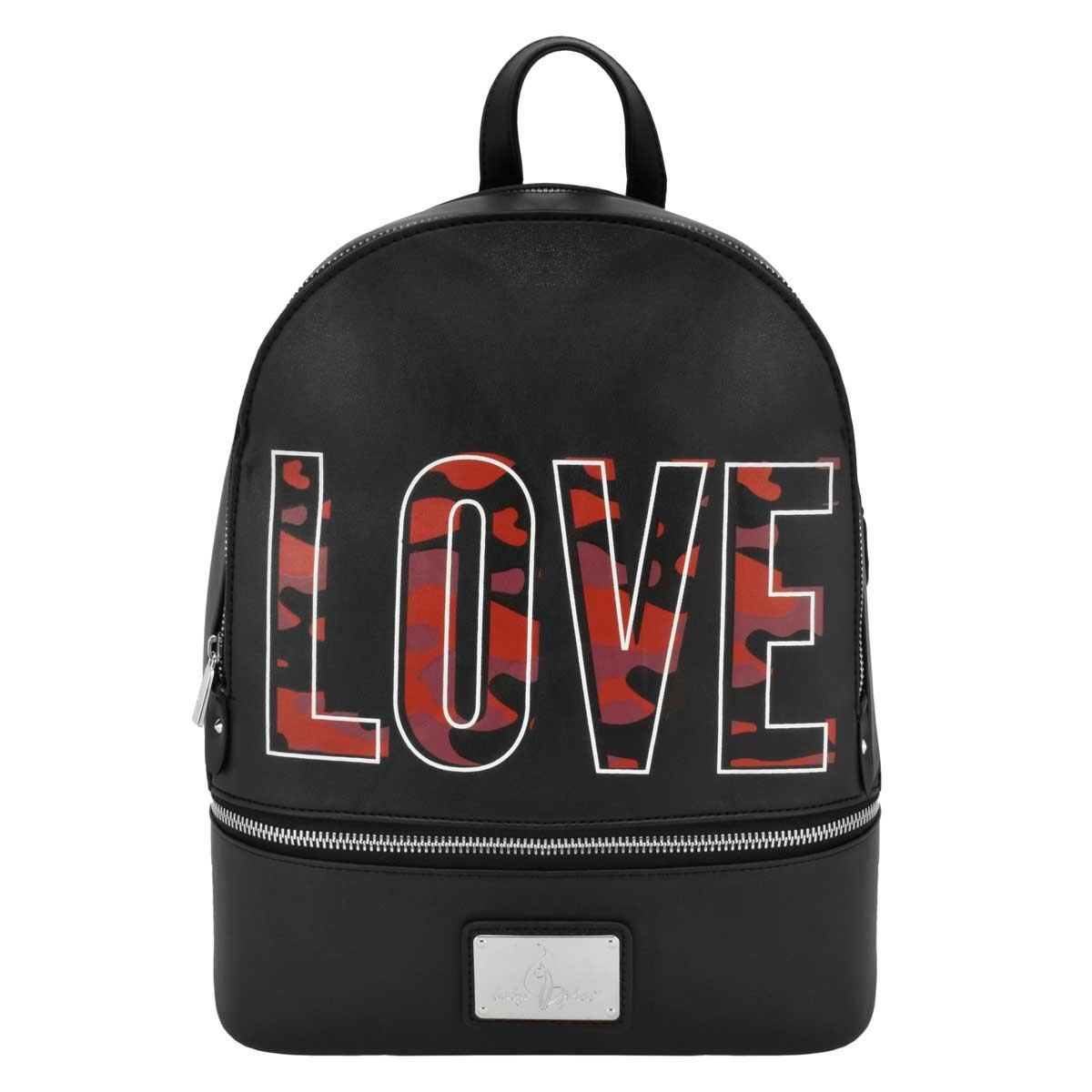 Bolso Backpack Negro con Animnalprint Baby Phat