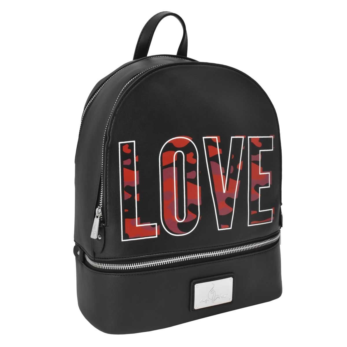 Bolso Backpack Negro con Animnalprint Baby Phat