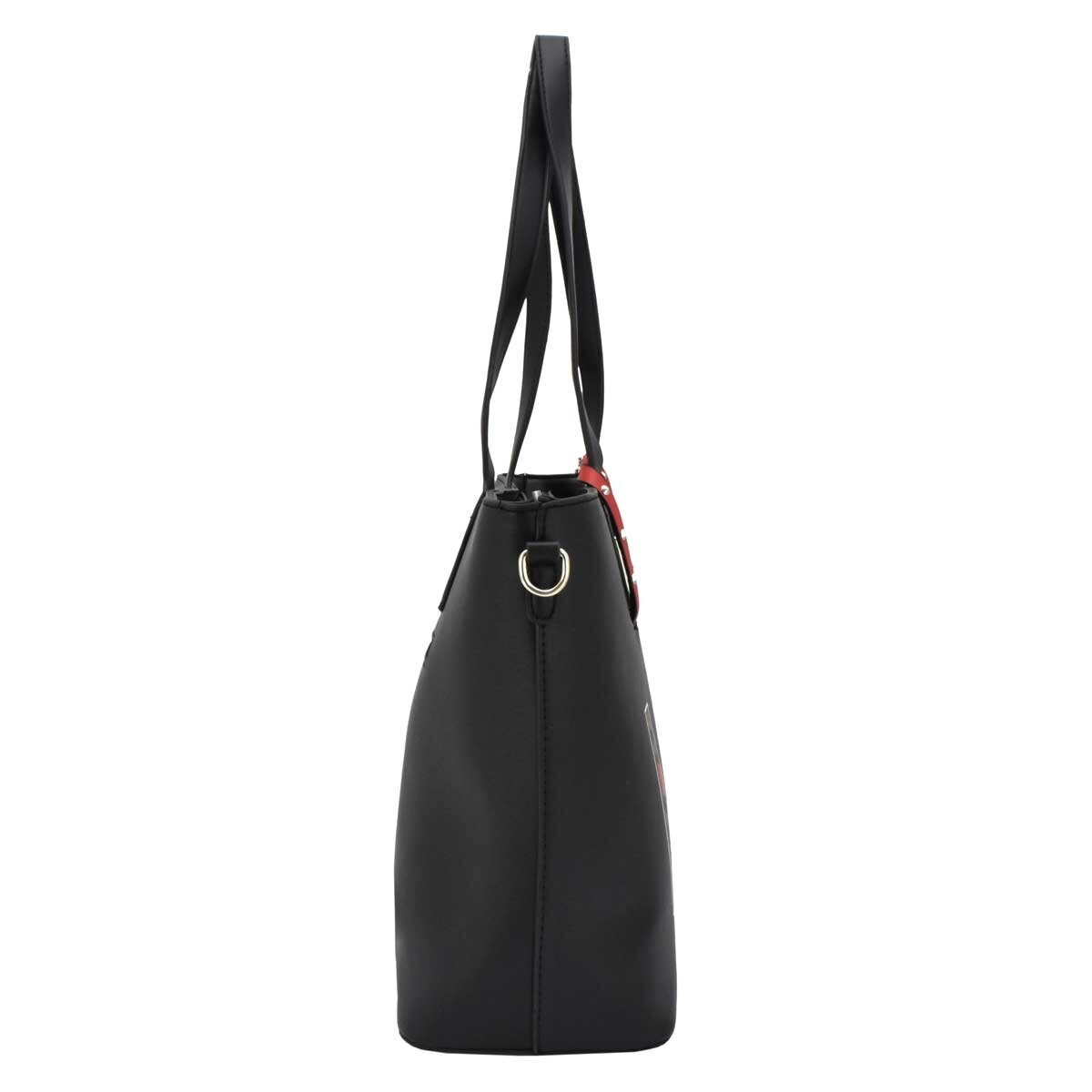 Bolso Tote Negro con Animnal Print Baby Phat