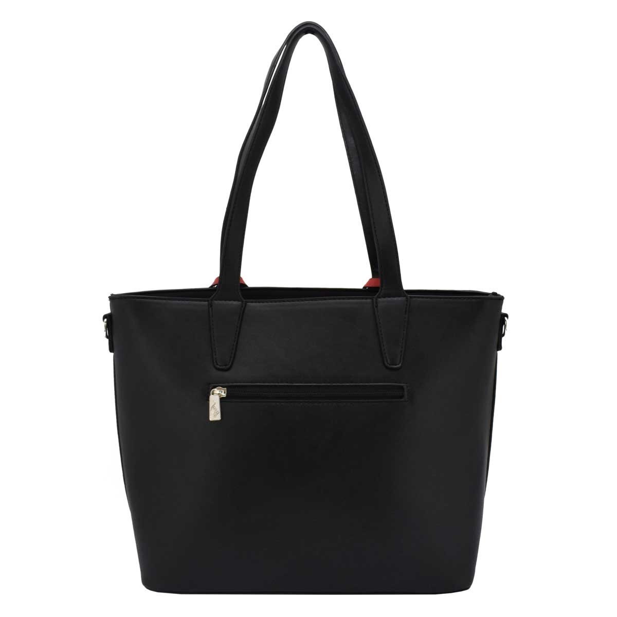 Bolso Tote Negro con Animnal Print Baby Phat