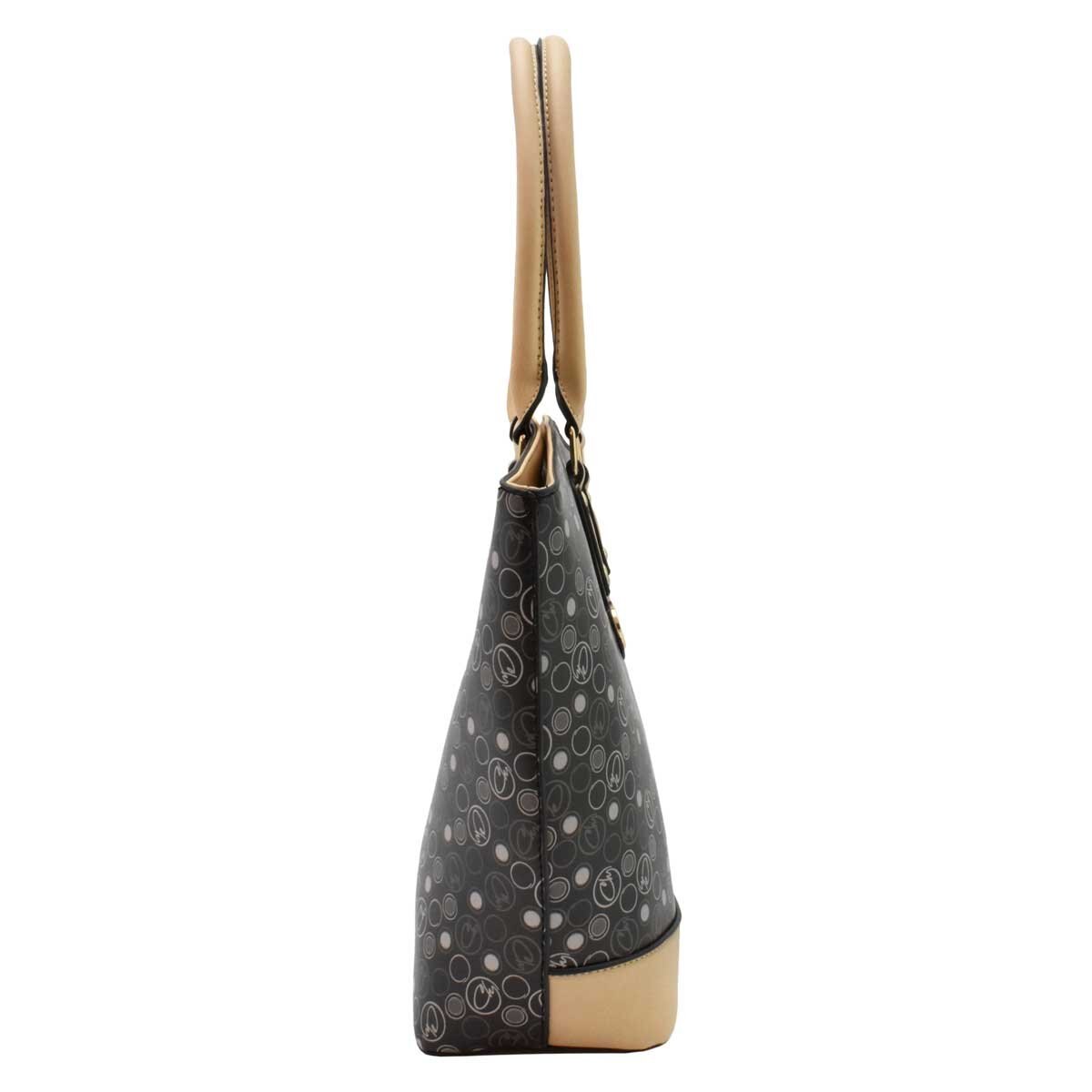 Bolso Tote Rosa con Impresión de Monograma Chatties