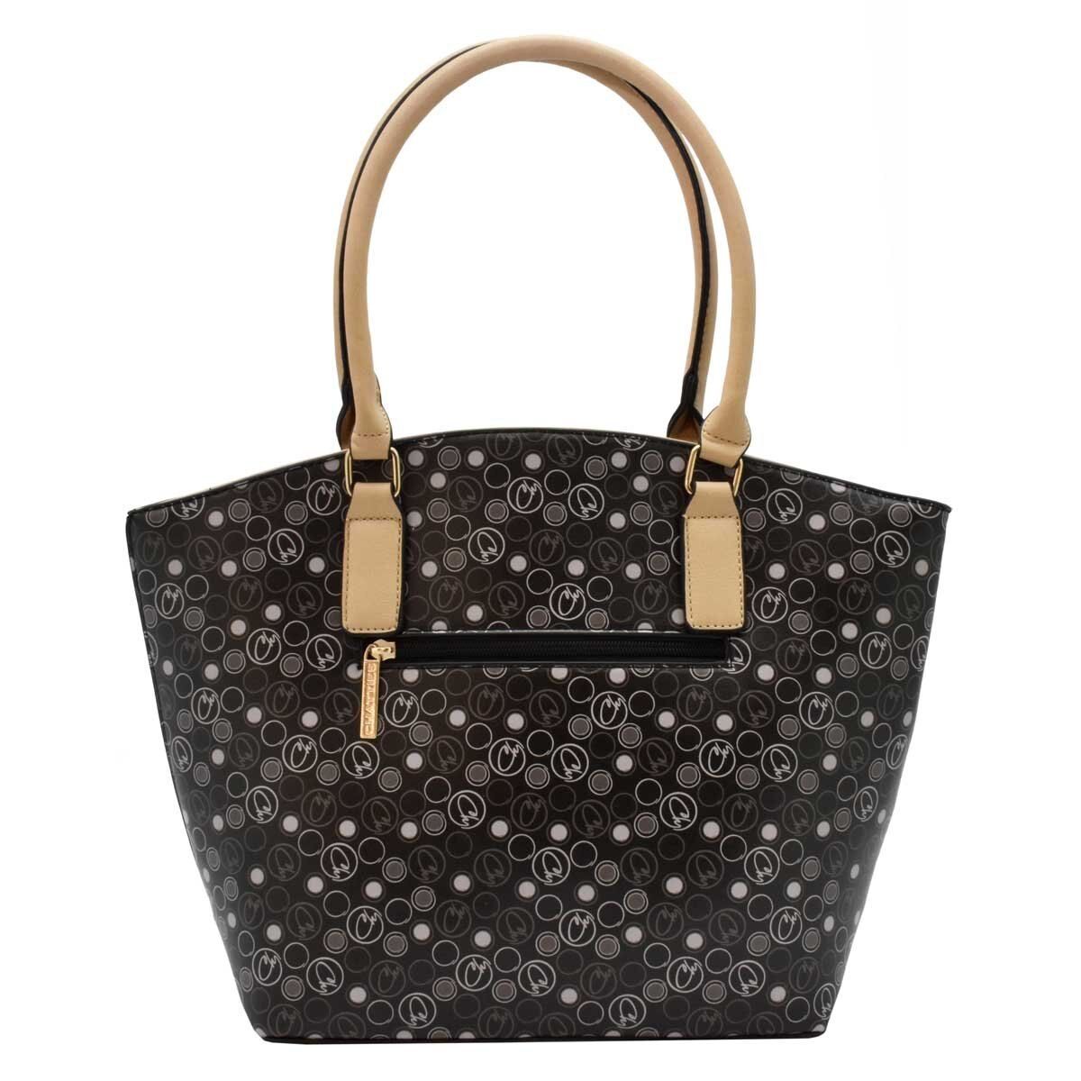 Bolso Tote Rosa con Impresión de Monograma Chatties