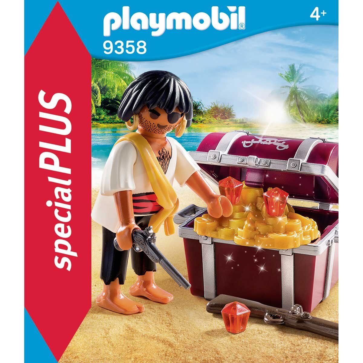 Pirata con Cofre Del Tesoro Playmobil