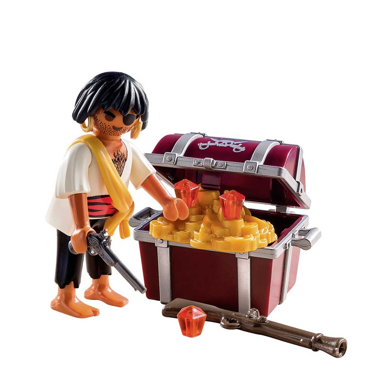 Pirata con Cofre Del Tesoro Playmobil