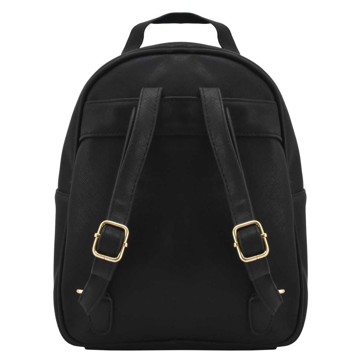 Bolso Backpack Negro con Lunares Blancos C2C