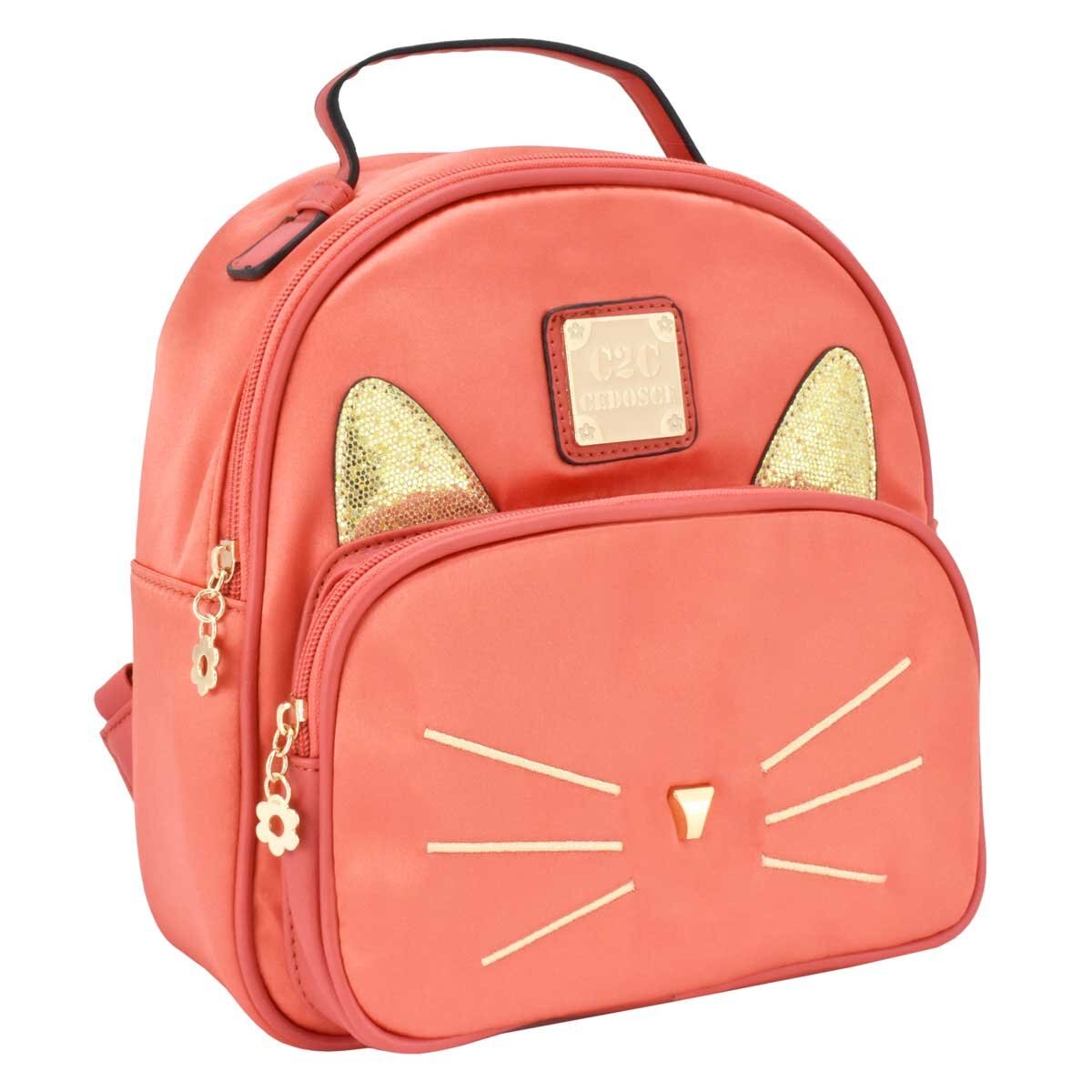 Bolso Backpack Rosa en Forma de Gato C2C