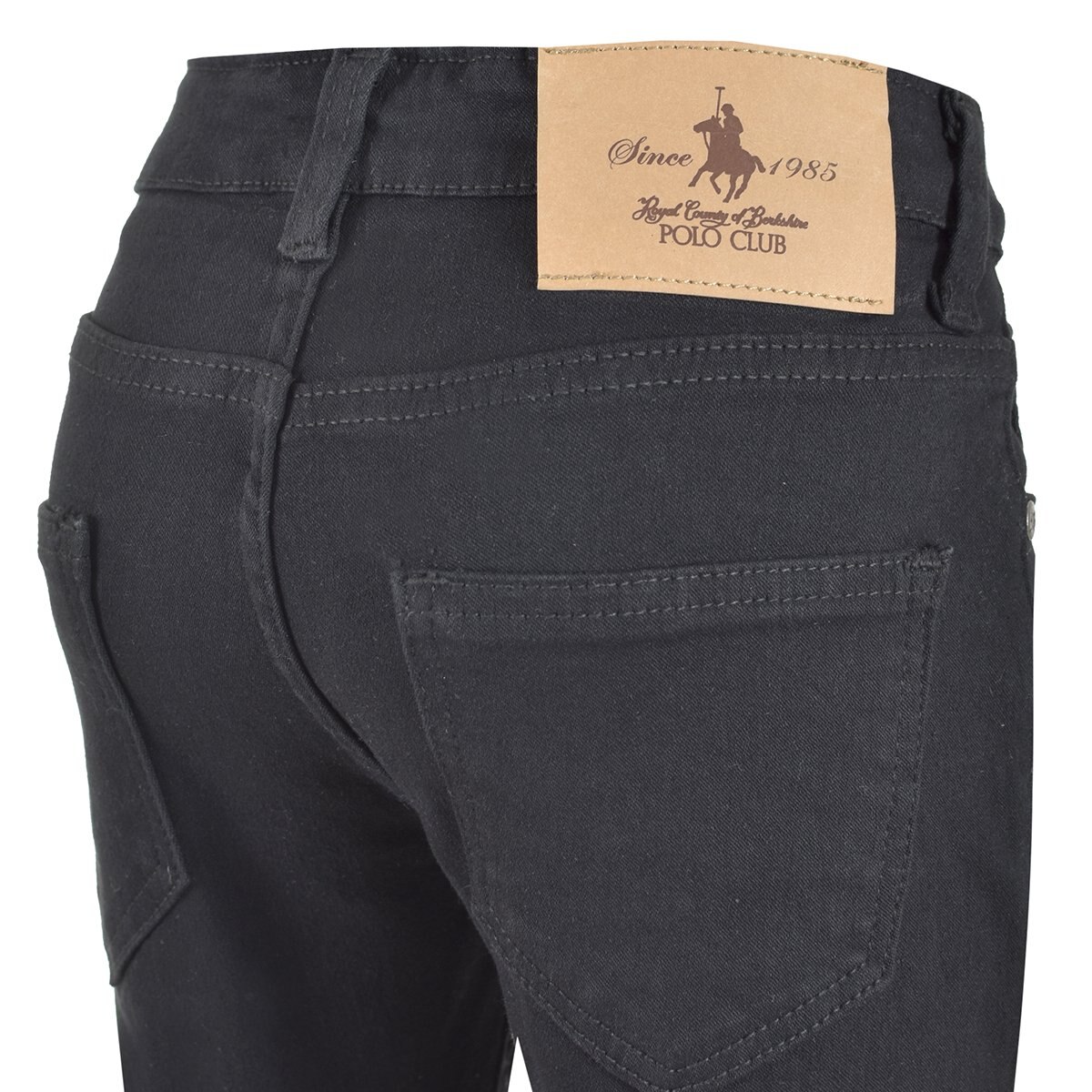 Jeans Básico Negro Royal Polo Club para Niño