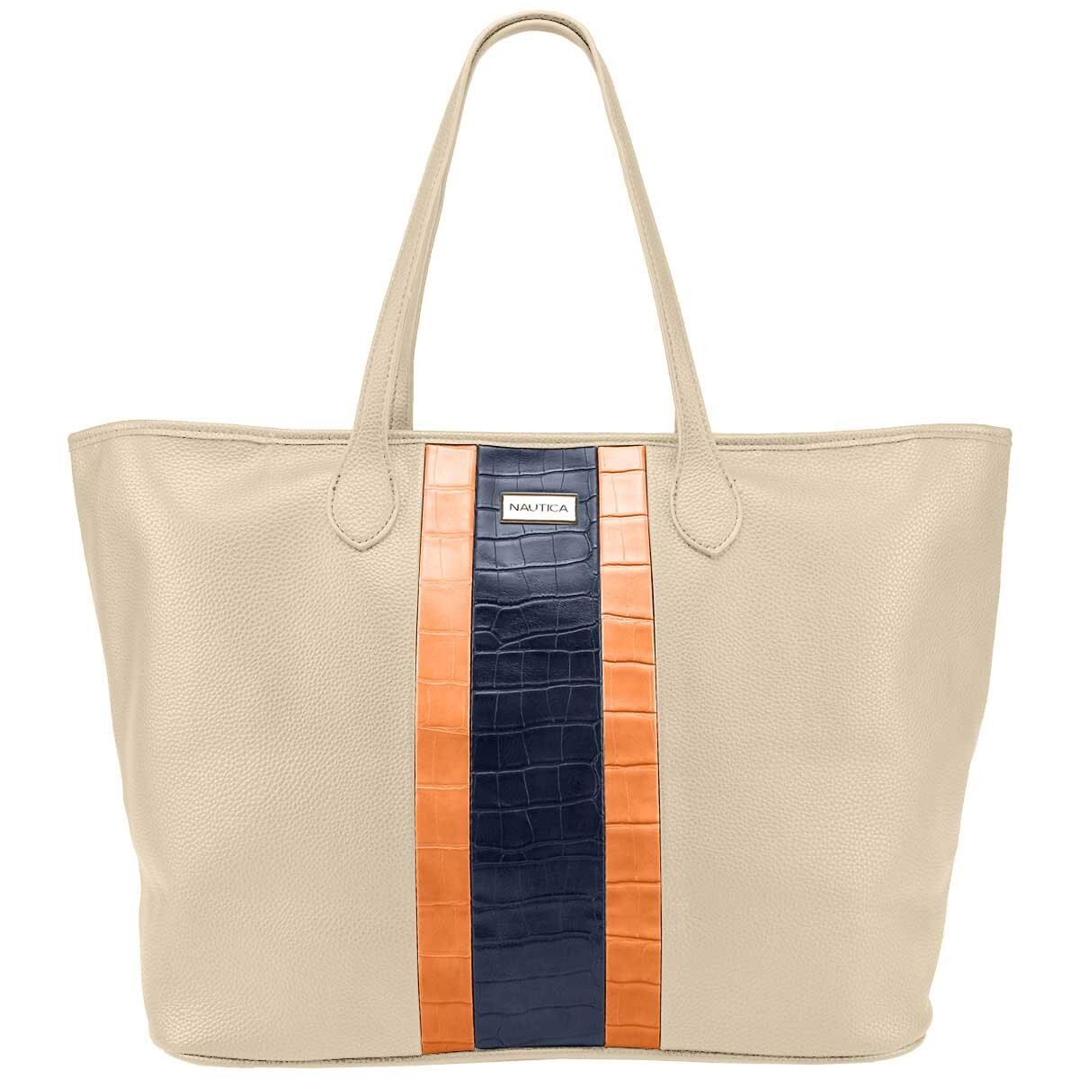Bolsa Tipo Tote Color Ivory Náutica