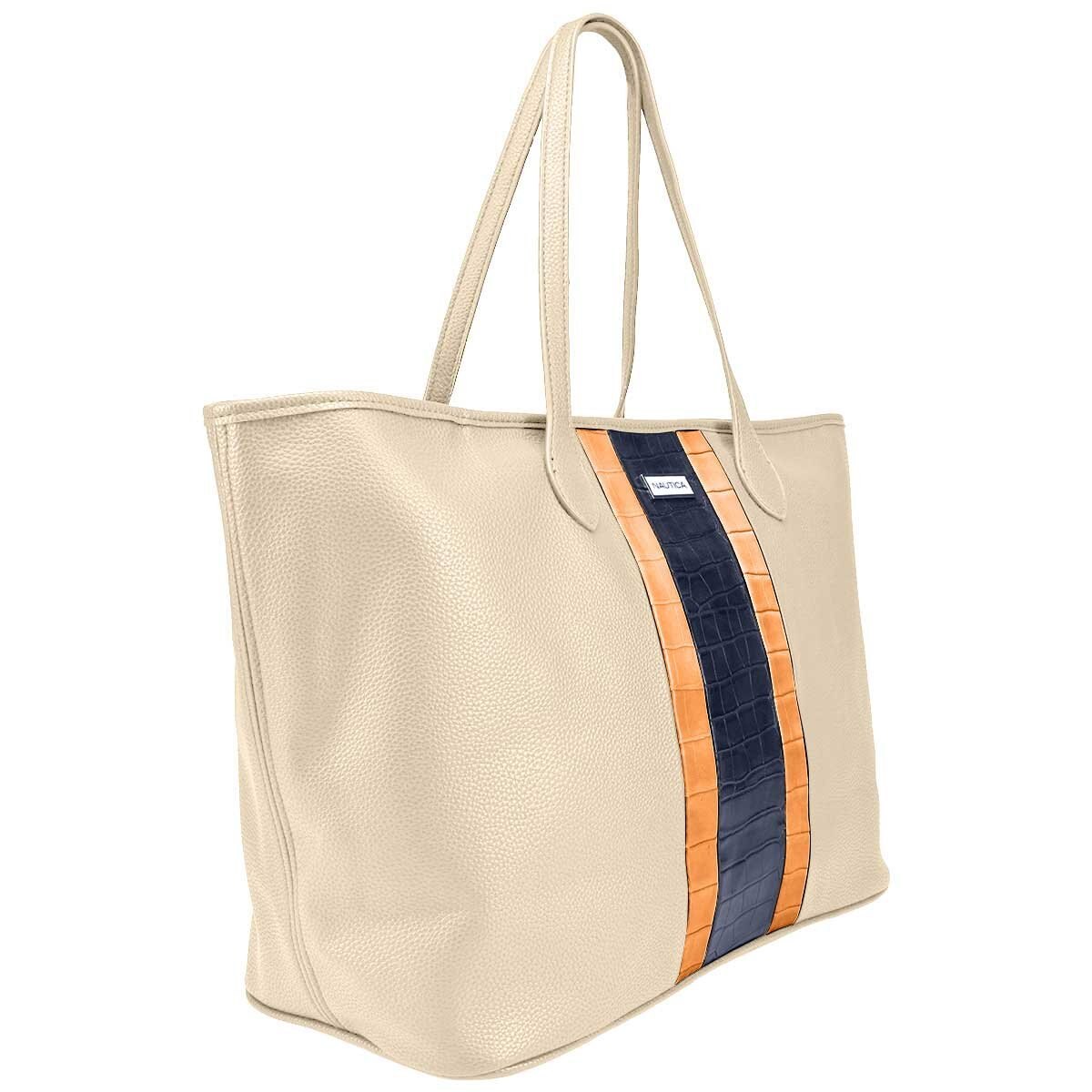 Bolsa Tipo Tote Color Ivory Náutica