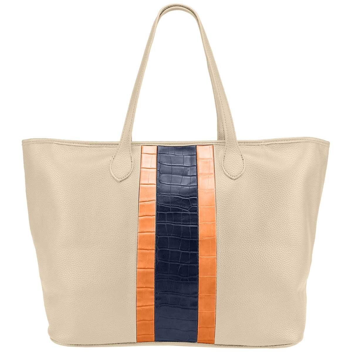 Bolsa Tipo Tote Color Ivory Náutica
